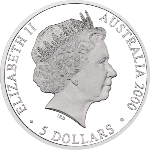 2000 Sidnėjaus Olimpiada Operos teatras Australija sidabrinė moneta (2)
