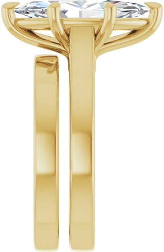 Sužadėtuvių Žiedas „Claw-Prong“ 14k yellow gold Marquise 15mm x 7mm (9)
