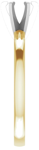 14K Yellow White 5-5.3 mm Round Solitaire Engagement Ring Mounting (4)