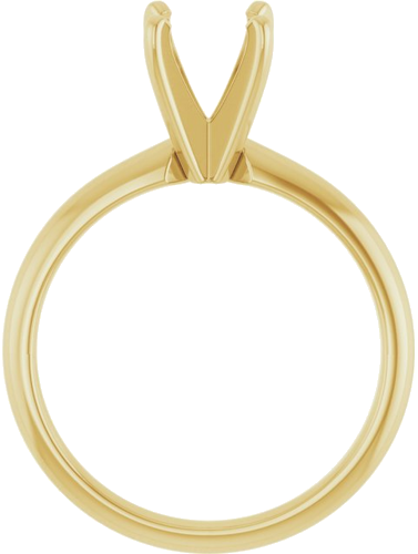 Sužadėtuvių Žiedas „Solitaire“ 14k yellow gold Round 6.6mm x 7.2mm (2)