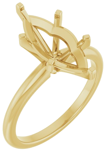 Sužadėtuvių Žiedas 14k yellow gold Marquise 15mm x 7mm (1)