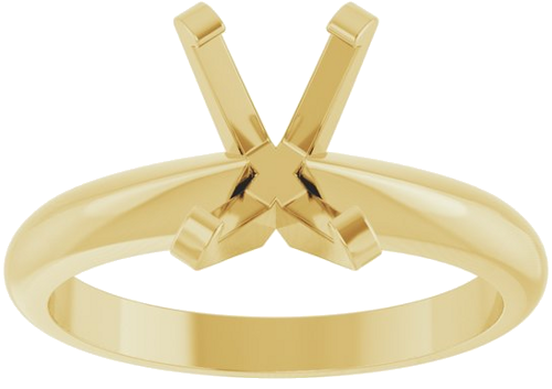 Sužadėtuvių Žiedas „Heavyweight Solitaire“ 14k yellow gold Emerald 7.5mm x 5.5mm (3)