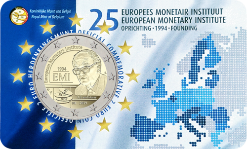 2019 Бельгия Европейский валютный институт монета 2 евро (1)