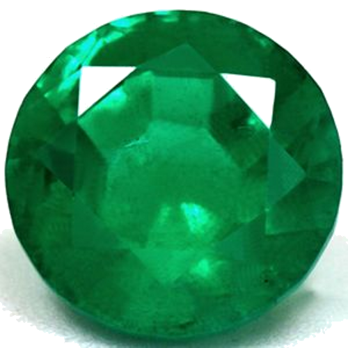 0.68 carat GREEN Round Smaragdas (1)
