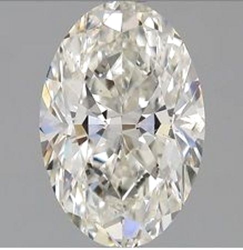 2.02 carat H-SI1 Natūralus Oval Deimantas (1)