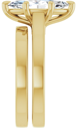 Sužadėtuvių Žiedas „Claw-Prong“ 14k yellow gold Marquise 13mm x 6.5mm (9)