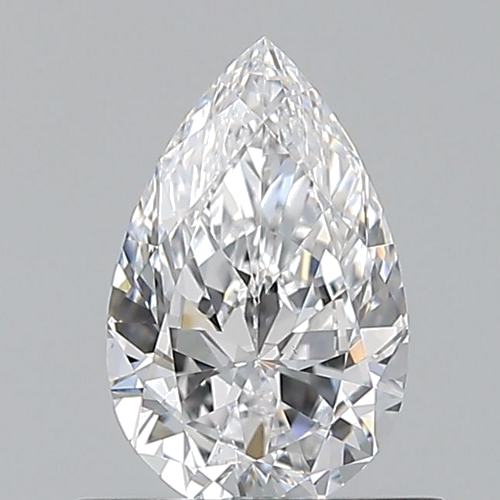 0.6 carat D-VS2 Natūralus Pear Deimantas (1)