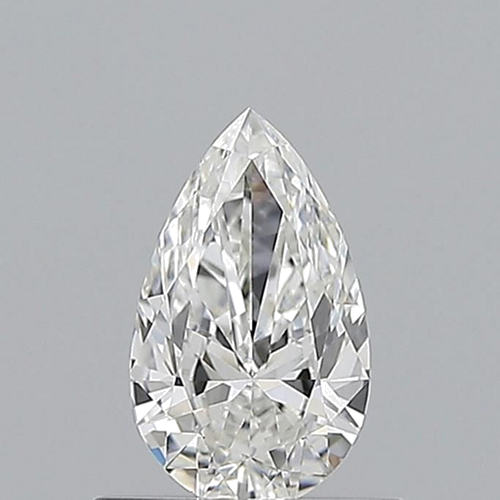 0.5 carat F-VVS2 Natūralus Pear Deimantas (1)