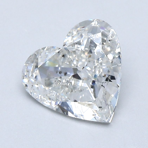 1.5 carat G-SI2 Natūralus Heart Deimantas (1)