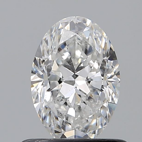 0.6 carat F-SI2 Natūralus Oval Deimantas (1)