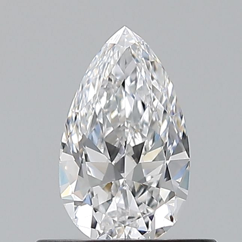 0.5 carat D-VVS1 Natūralus Pear Deimantas (1)