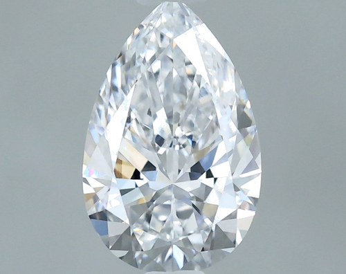 0.7 carat D-VS2 Natūralus Pear Deimantas (1)