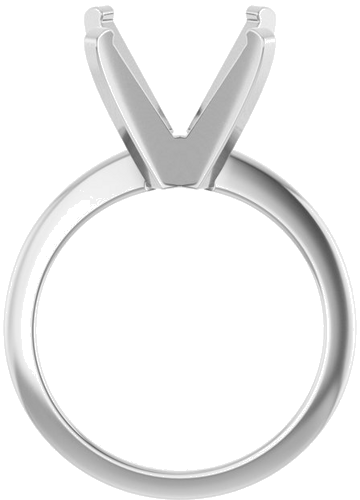 Sužadėtuvių Žiedas 14k white gold Round 13mm (2)