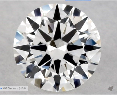 0.5 carat E-VS2 Excellent cut Natūralus Round Deimantas (1)