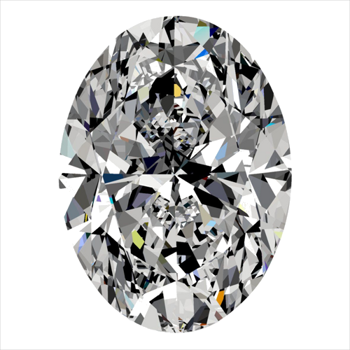 0.4 carat G-VS2 Natūralus Oval Deimantas (1)