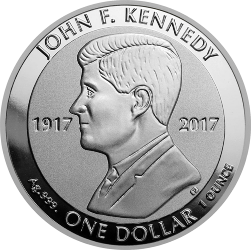1 oz Kenedis JAV 2017 sidabrinė moneta (1)