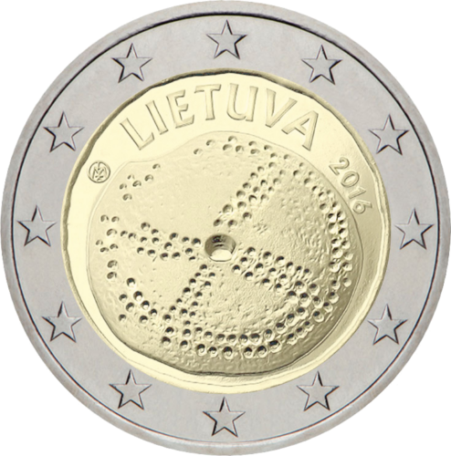 2016 Lietuva Baltijas kultūra 2 eiro monēta (1)