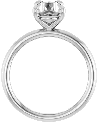 Sužadėtuvių Žiedas „Claw-Prong Solitaire“ 925 Sidabro Pear 11.5mm x 7mm (2)