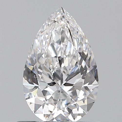 0.6 carat D-SI1 Natūralus Pear Deimantas (1)