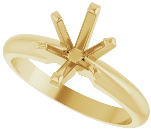 Sužadėtuvių Žiedas „Solitaire“ 14k yellow gold Oval 8mm x 6mm (5)