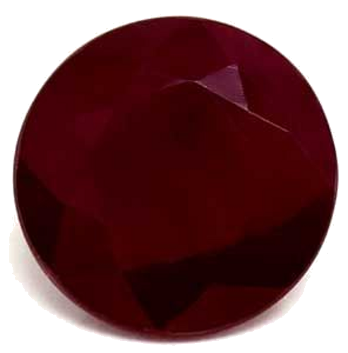 1.28 carat RED Round Rubinas (1)