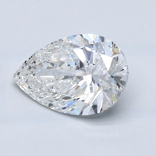 1.5 carat F-SI2 Natūralus Pear Deimantas (1)