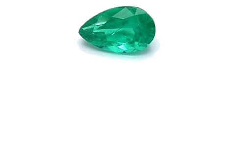 0.55 carat GREEN BRILLIANTFANCY cut Pear Smaragdas (1)