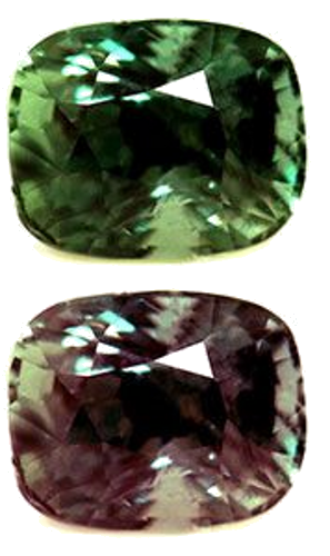 0.6 carat GREEN Cushion Alexandrite (1)