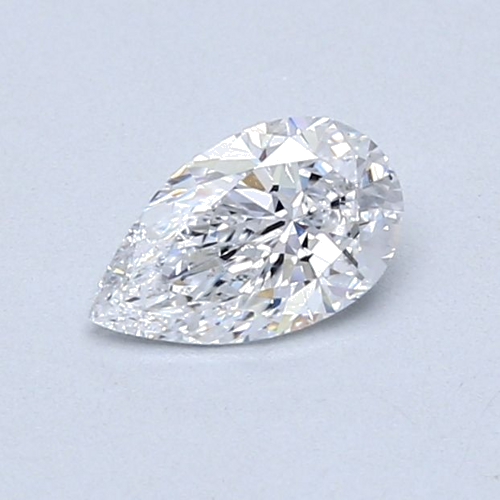 0.5 carat D-SI2 Natūralus Pear Deimantas (1)