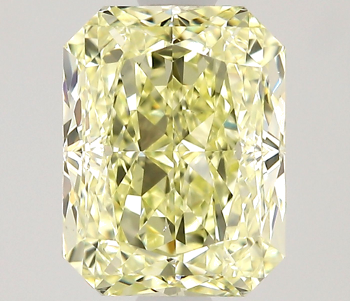 1.31 carat Fancy Light Yellow-VS2 Natūralus Radiant Deimantas (1)