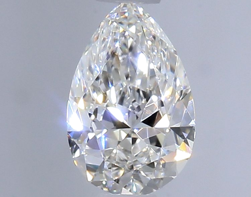 0.46 carat F-VVS1 Natūralus Pear Deimantas (1)