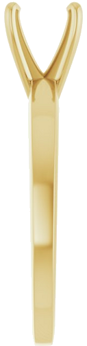 Sužadėtuvių Žiedas „Solitaire“ 14k yellow gold Round 6.6mm x 7.2mm (4)