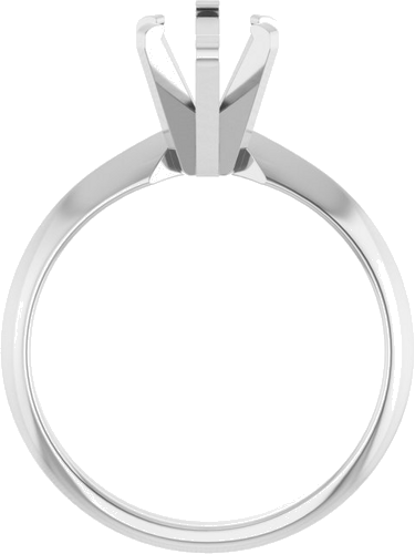 14K White 12x6 mm Marquise Solitaire Engagement Ring Mounting (2)