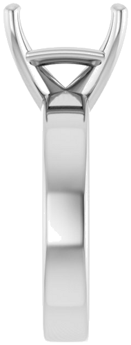 Sužadėtuvių Žiedas „Solitaire“ 585 Baltojo Aukso Asscher 10mm (4)