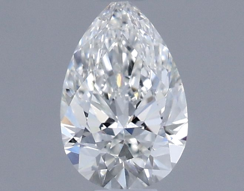 0.53 carat F-VVS2 Natūralus Pear Deimantas (1)