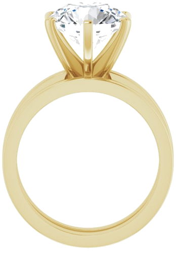 Sužadėtuvių Žiedas „Solitaire“ 14k yellow gold Round 10mm (7)