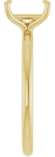 Sužadėtuvių Žiedas „Solitaire“ 417 Geltonojo Aukso Emerald 7mm x 5mm (4)