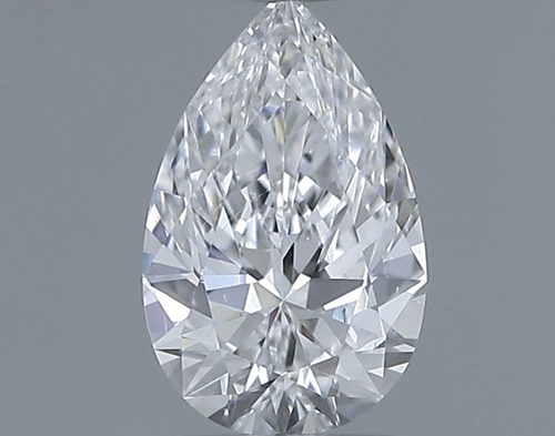 0.4 carat D-VS2 Natūralus Pear Deimantas (1)