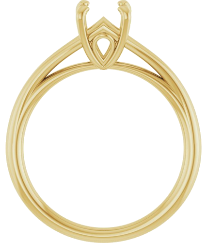 Sužadėtuvių Žiedas „Solitaire“ 14k yellow gold Round 6.5mm (2)
