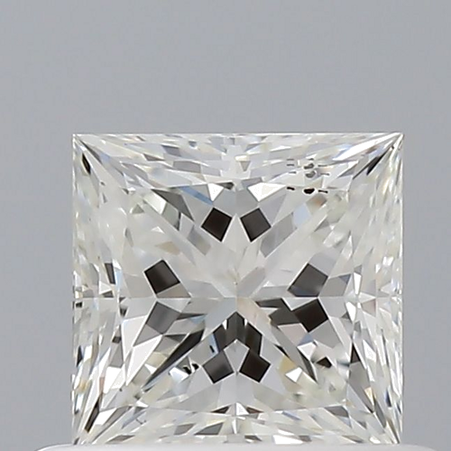0.53 carat I-SI1 Natūralus Princess Deimantas (1)