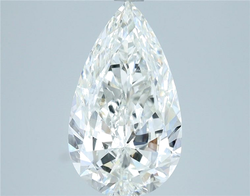 3.01 carat H-SI1 Natūralus Pear Deimantas (1)