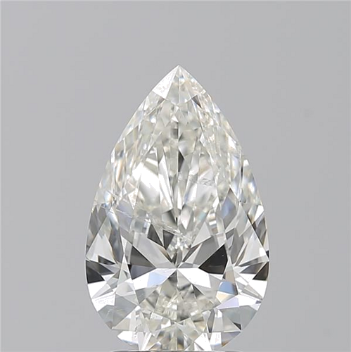 2.06 carat H-SI2 Natūralus Pear Deimantas (1)