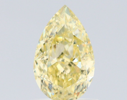 1.06 carat Fancy Light Yellow-VVS2 Natūralus Pear Deimantas (1)