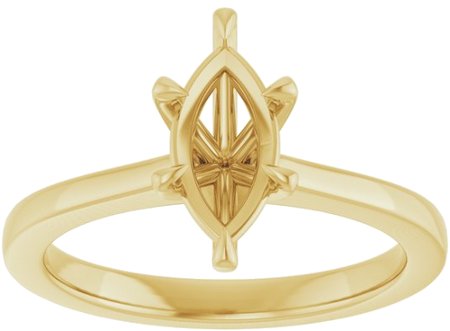 Sužadėtuvių Žiedas „Claw-Prong“ 14k yellow gold Marquise 10mm x 5mm (3)