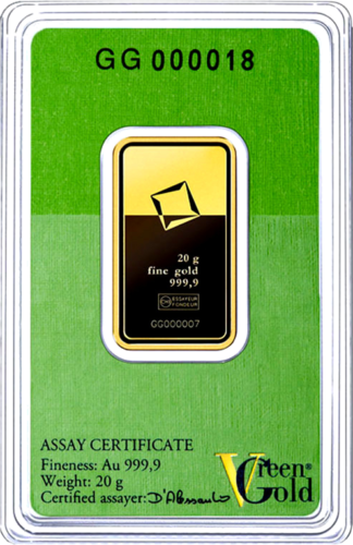 20 гр. Инвестиционно златно кюлче Valcambi Green Gold (3)