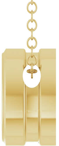 Pakabukas „Solitaire“ 14k yellow gold Pear 6mm x 4mm (3)