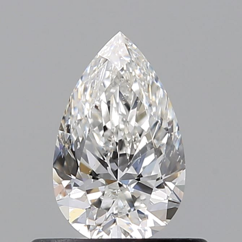 0.5 carat F-SI2 Natūralus Pear Deimantas (1)
