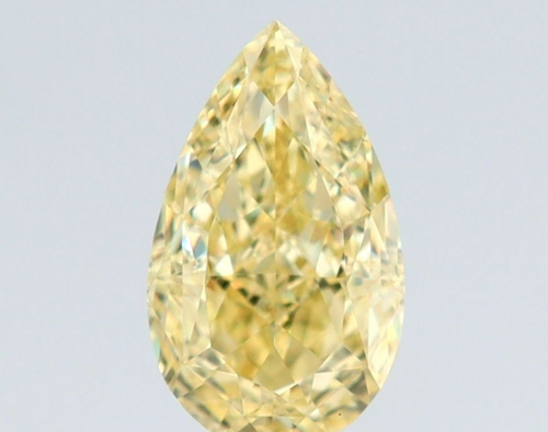 0.64 carat Fancy Yellow-VS2 Natūralus Pear Deimantas (1)