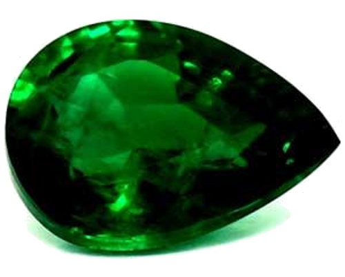 0.5 carat GREEN Pear Smaragdas (1)