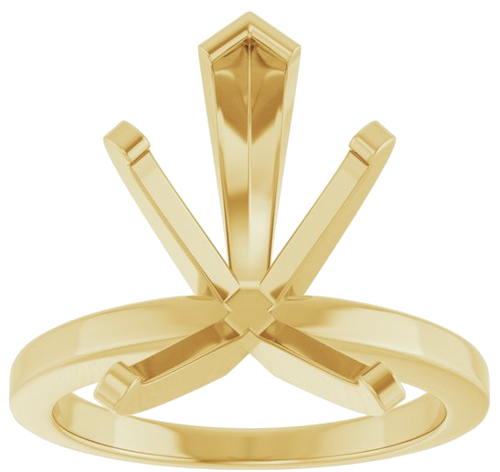 Sužadėtuvių Žiedas 14k yellow gold Pear 16mm x 12mm (3)